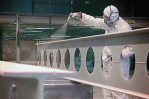 Aplikace nátěru Interchar (AkzoNobel)